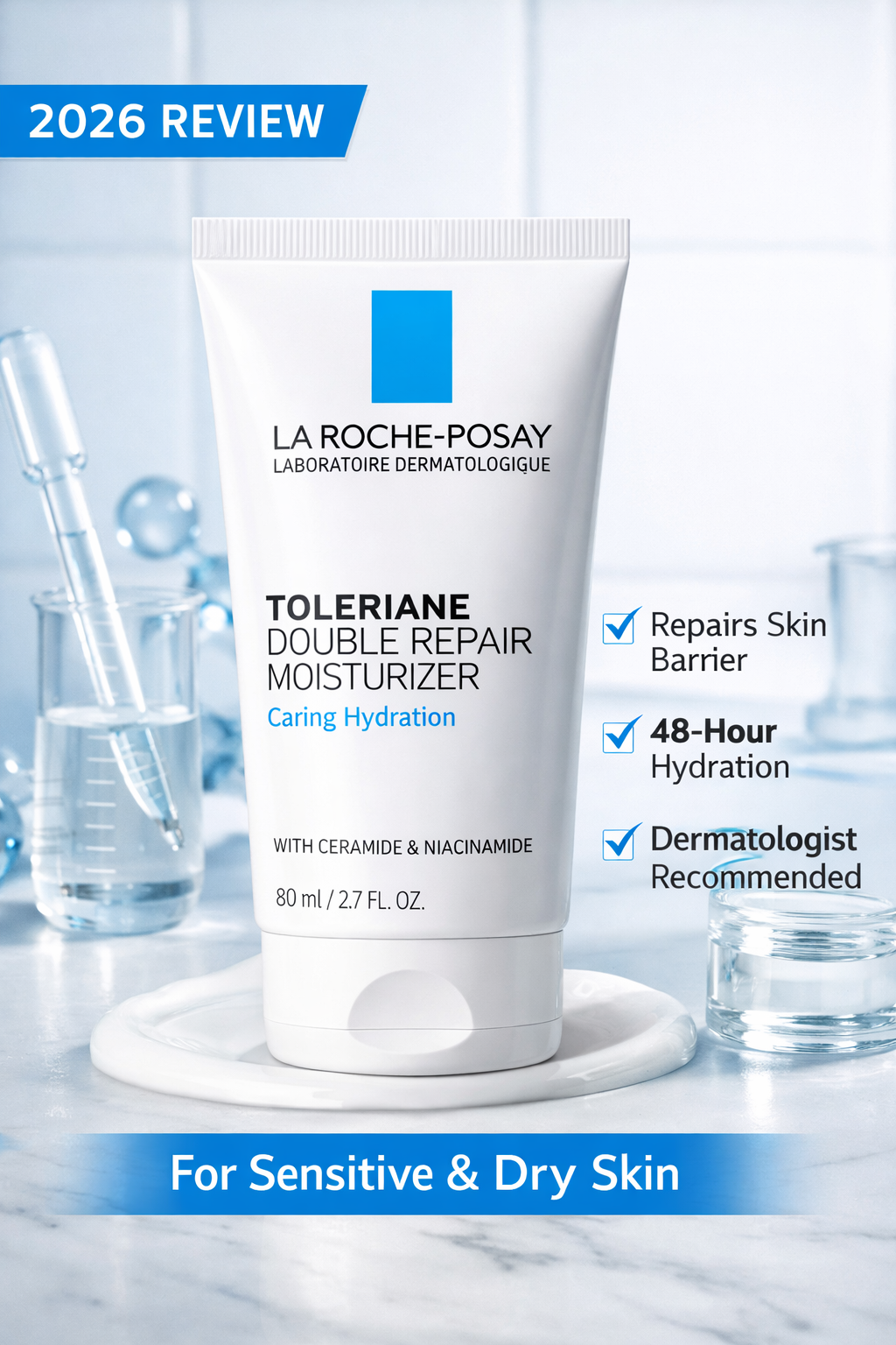 La Roche-Posay Toleriane Double Repair Face Moisturizer Review (2026)