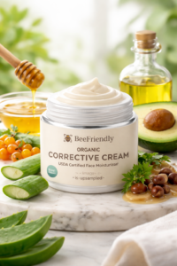 BeeFriendly Organic Corrective Cream Review: A Clean Night Cream for Sensitive & Aging Skin