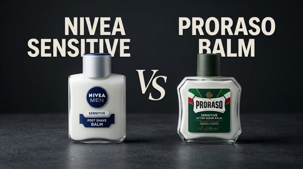 Nivea Sensitive Balm vs Proraso Balm